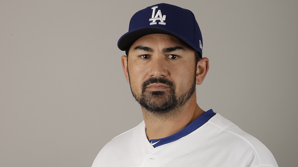 This is a 2017 photo of Adrian Gonzalez. This image reflects the Los Angeles Dodgers active roster as of Friday, Feb. 24, 2017, when the photo was taken in Glendale, Ariz. (AP Photo/Morry Gash)