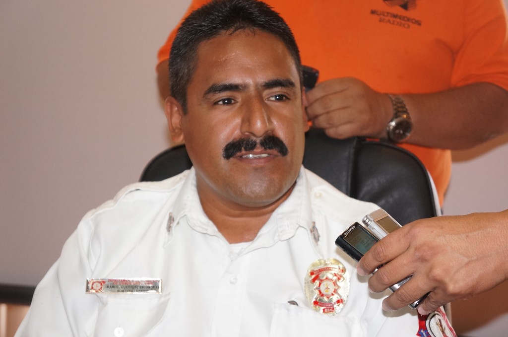 SUBCOMANDANTE DE BOMBEROS MANUEL GUERRERO ESCONTRÍAS