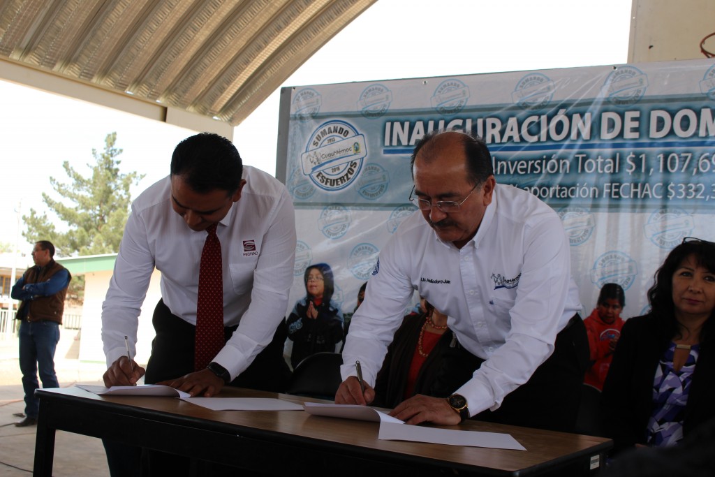 FIRMA DE CONVENIO ENTRE GOB Y FECHAC