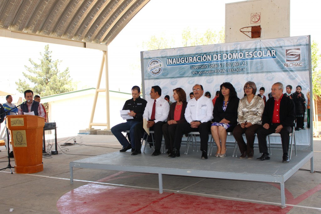 INAUGURACIÓN DE DOMO ESCOLAR