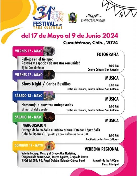 PRESENTAN PROGRAMA FESTIVAL DE LAS TRES CULTURAS