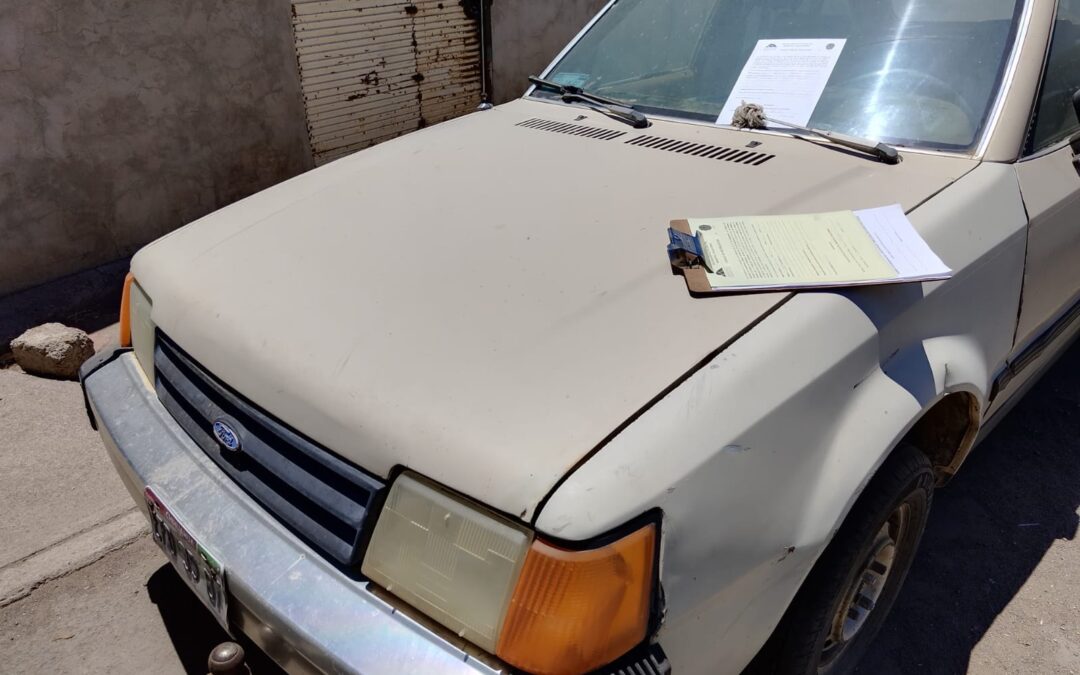 VEHICULOS ABANDONADOS EN VÍA PÚBLICA SERÁN ENVIADOS AL CORRALÓN