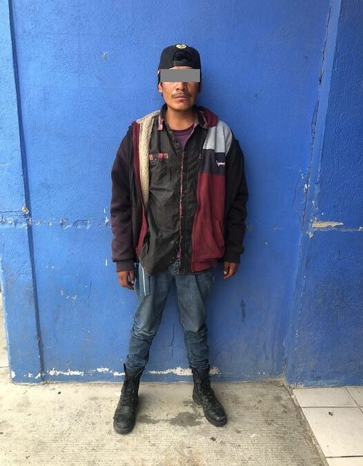 DTENIDO POR  OCASIONAR MOLESTIAS, CUENTA CON ORDEN DE APREHENSIÓN  POR EL DELITO DE HOMICIDIO