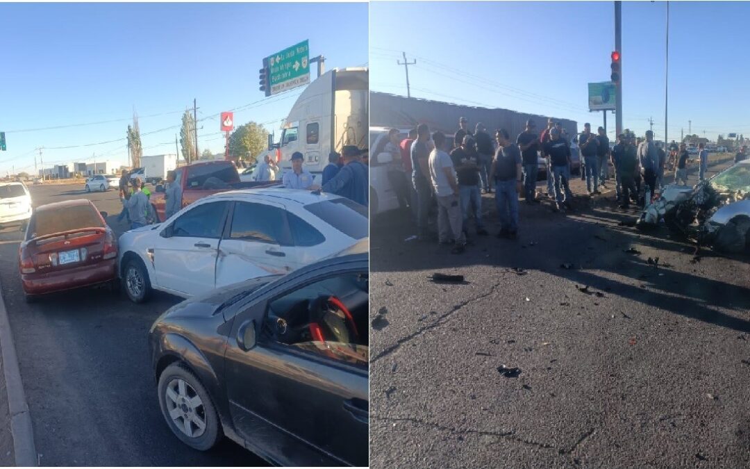 CHOQUE MULTIPLE VARIOS VEHICULOS INVOLUCRADOS