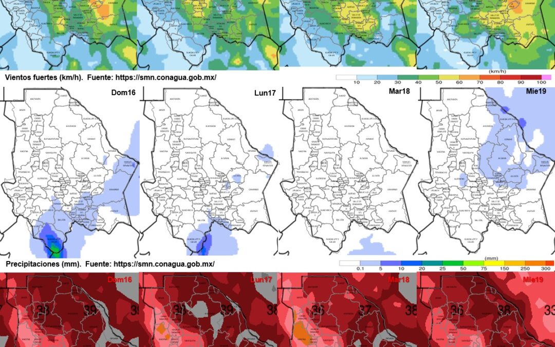 FUERTES TEMPERATURAS DE DOMINGO AL MIERCOLES