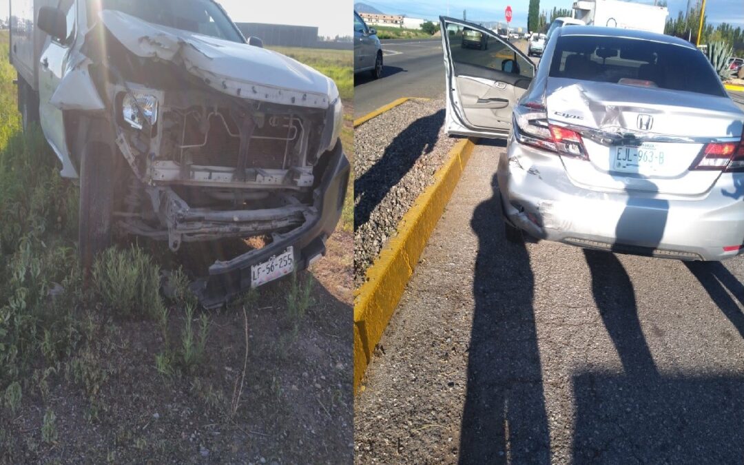 A LA ALTURA DE ELECTRIZOLA CHOQUE ALCANCE