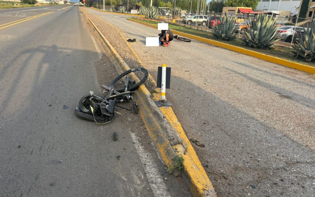GRAVE CICLISTA EN ACCIDENTE