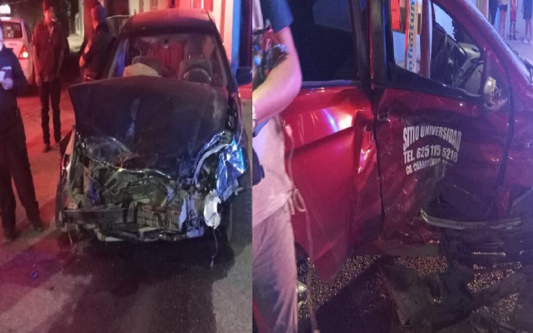 DOS LESIONADOS EN CHOQUE