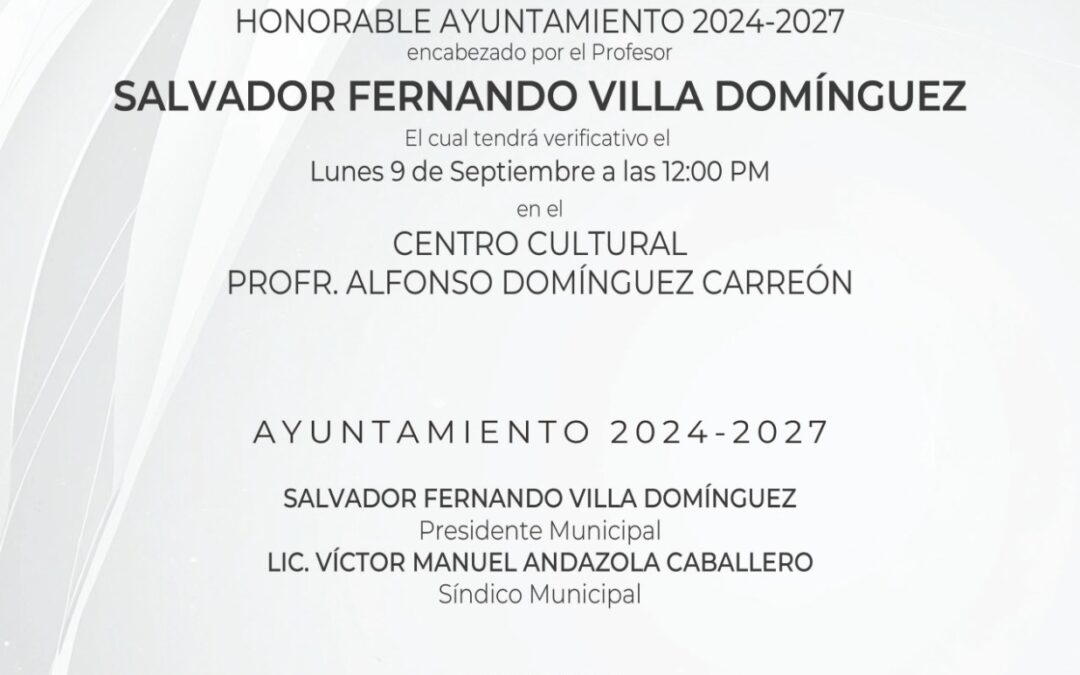 EN GUERRERO INVITAN A LA TOMA DE PROTESTA DEL PROFE CHAVA VILLA