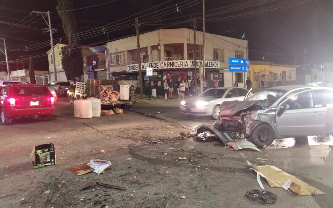CHOQUE CON CUATRO LESIONADOS EN ALLENDE Y 18