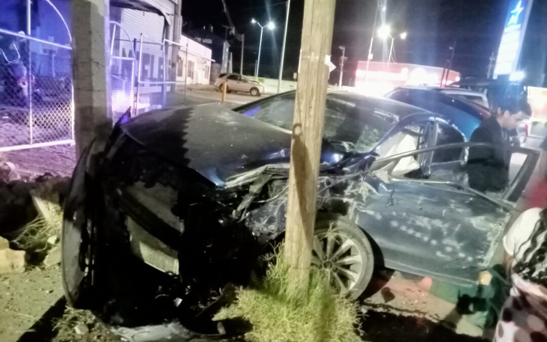 FUERTE CHOQUE  CONTRA MALLA DE MARMOLERIA