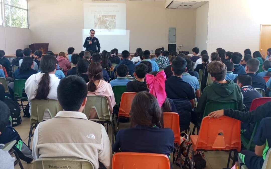 DARE OFRECE PLÁTICAS  “ESCUELA SEGURA” A 270 ESTUDIANTES DE LA TECNICA 5