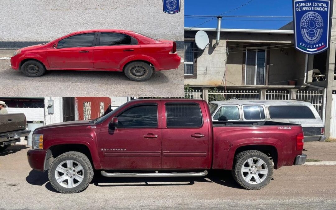 ASEGURAN DOS VEHICULOS CON REPORTE DE ROBO