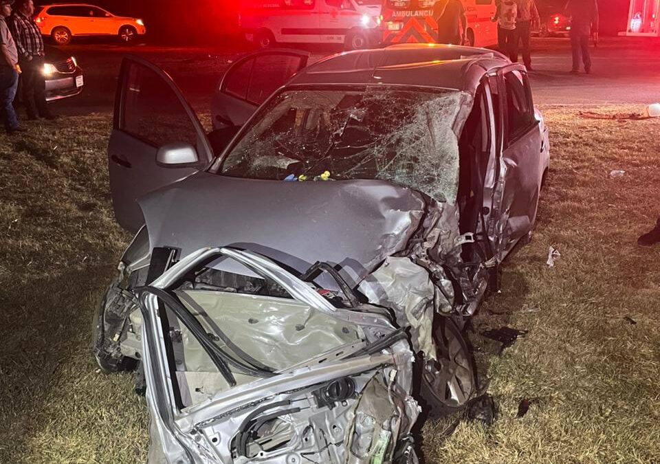 APARATOSO CHOQUE CON LESIONADO DAÑOS POR 180 MIL PESOS