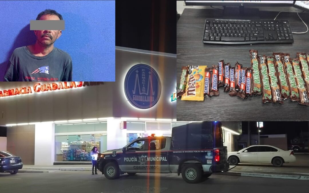POLICIA DETUVO A QUIEN ROBO EN FARMACIA