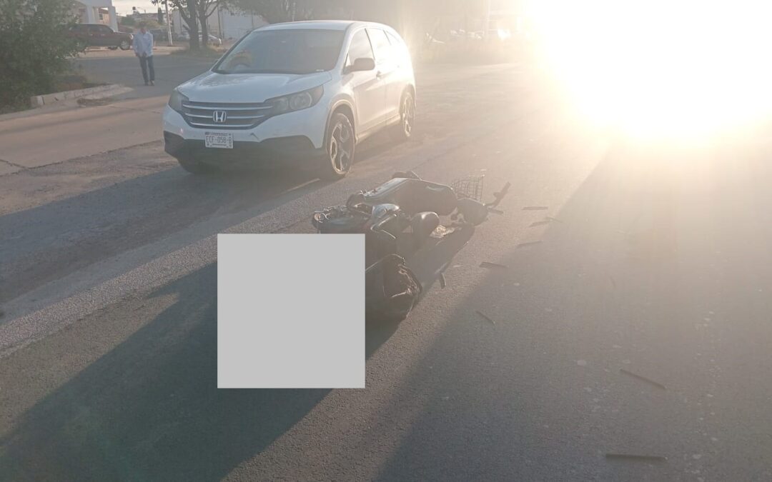 CHOCA EN SU PATIN  RESULTÓ LESIONADO