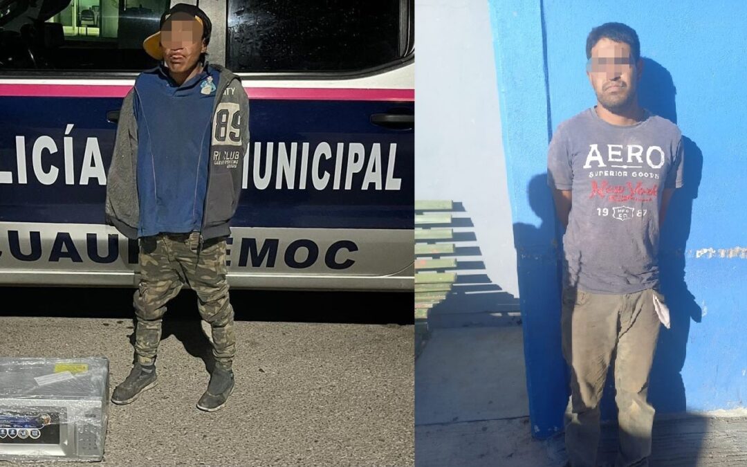 TRES DETENIDOS: DOS POR ROBO OTRO AGREDIÓ A SU MADRE A GOLPES