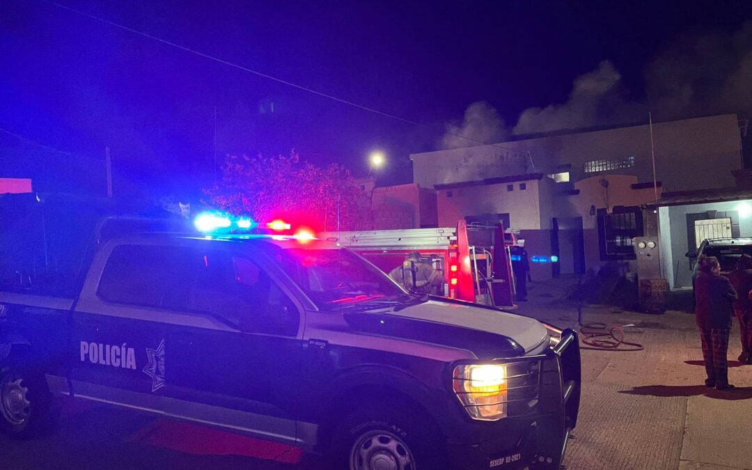 INCENDIO  EN VIVIENDA  DE COLINAS DEL PUERTO