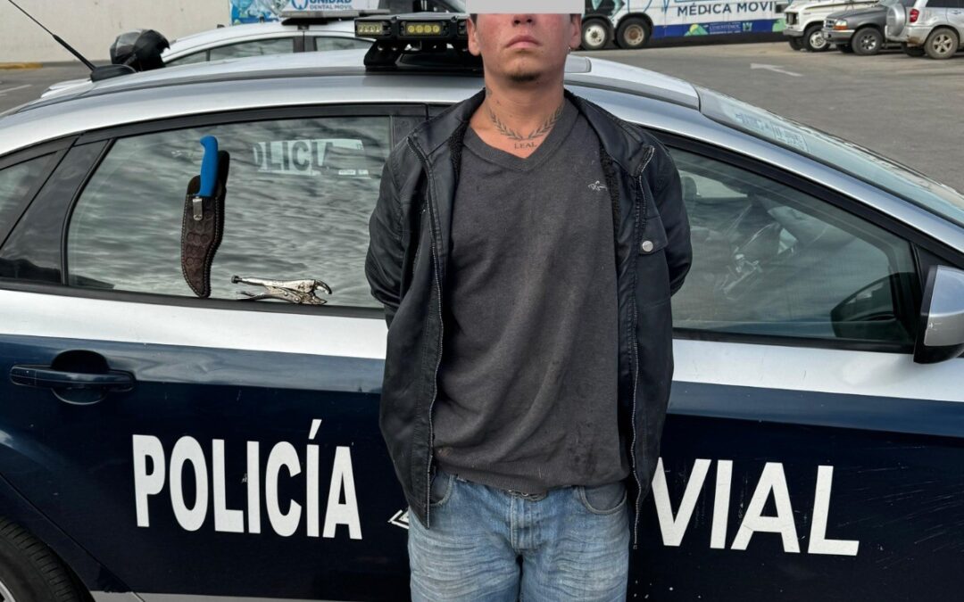 LO “PESCAN” CON ARTICULOS  PRODUTO DE ROBO