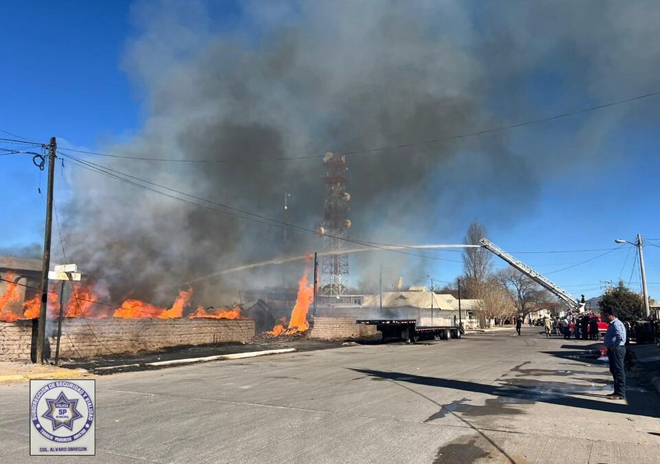 INCENDIO EN RUBIO CON CUANTIOSOS DAÑOS