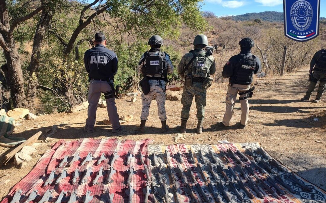 ASEGURAN 65 ARTEFACTOS EXPLOSIVOS EN ARECHUYVO