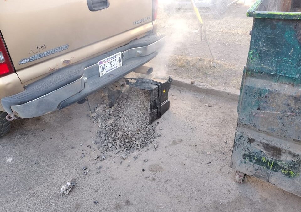 LLAMAN A NO TIRAR BRAZAS  ENCENDIDAS EN CONTENEDORES