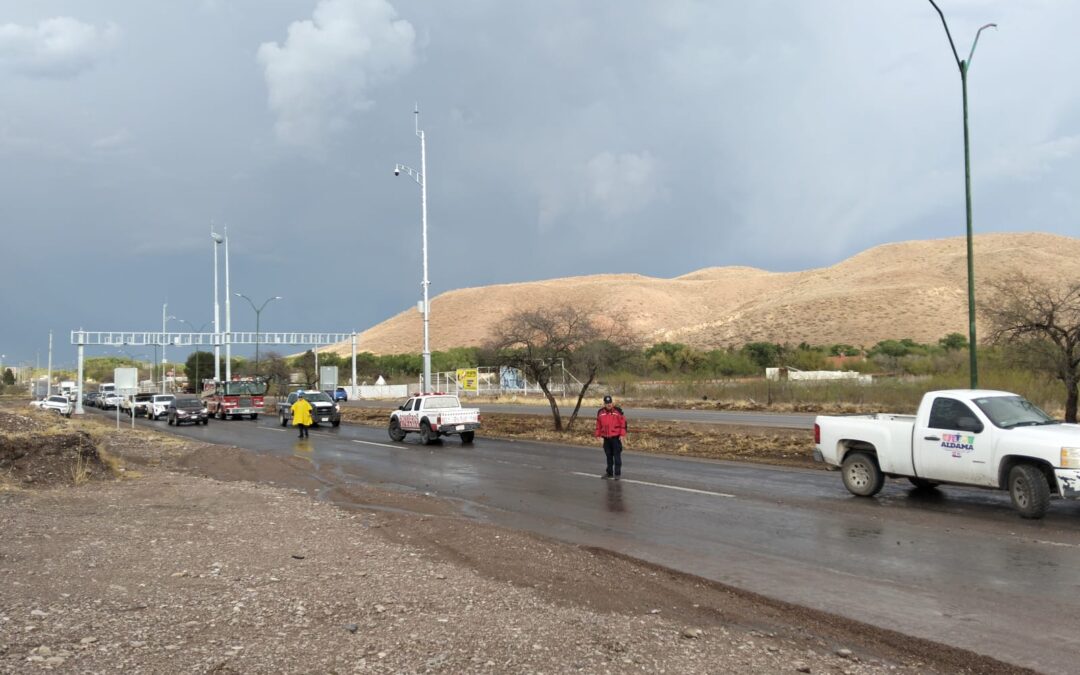 CIERRAN CARRETERA CHIHUAHUA-ALDAMA POR DESLAVE
