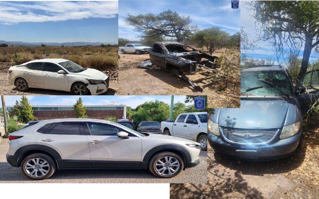 ASEGURAN  CUATRO VEHICULOS CON REPORTE DE ROBO