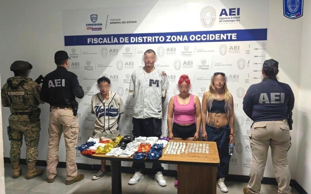 DROGA, DINERO Y CUATRO DETENIDOS EN LA COLONIA REFORMA