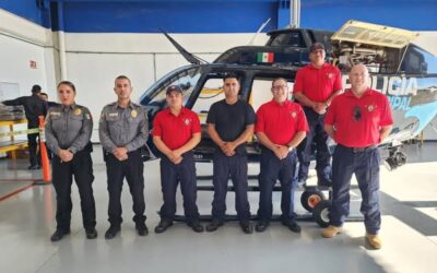 CAPACITACIÓN A BOMBEROS EN  AERONAVES