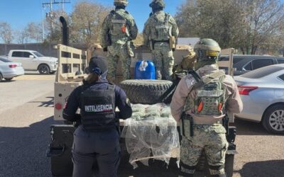 ASEGURAN MAS DE UN KILO DE MARIGUANA EN MUNICIPIO DE GUERRERO