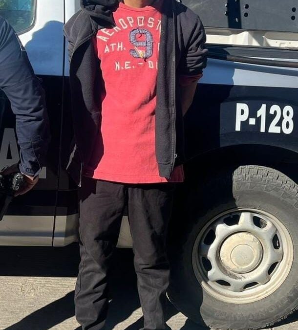 DETENIDO CON PORCION DE CRISTAL