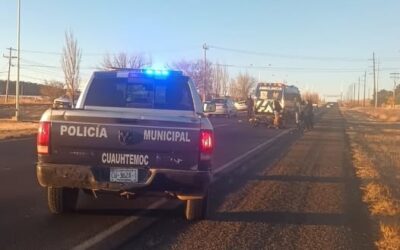LESIONADO AL DERRAPAR MOTOCICLETA