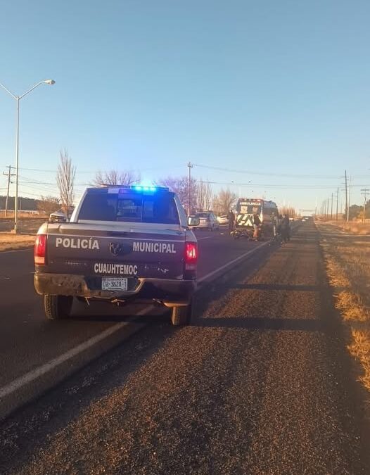  LESIONADO AL DERRAPAR  MOTOCICLETA