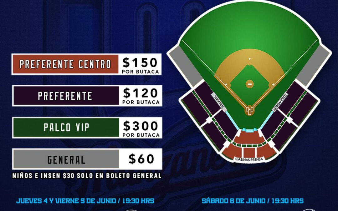 A LA VENTA BOLETOS PARA SERIE MANZANEROS-ROJOS